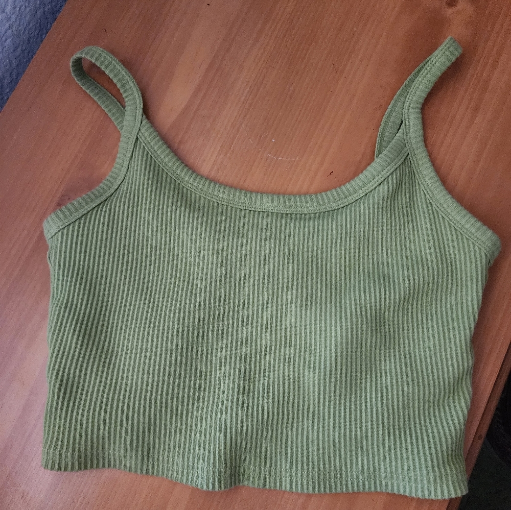 Green Ribbed Brami - Picture 4 of 4
